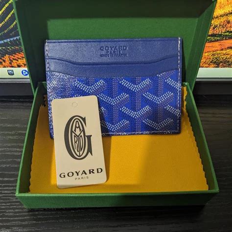 goyard card holder baby blue|Goyard card holder review.